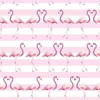 Flamingo Striped Pattern Background in Light Pink vector