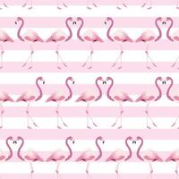 Flamingo Striped Pattern Background in Light Pink vector