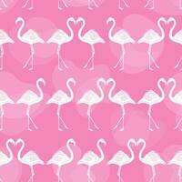 Flamingo Pink Pattern Design Background vector