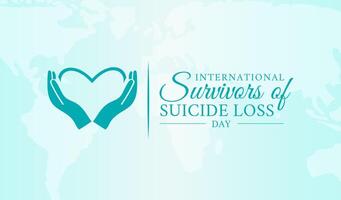 International Survivors of Suicide Loss Day Illustration Theme vector