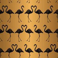 Gold Black Pattern Design Background vector
