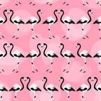 Pink Flamingo Pattern vector