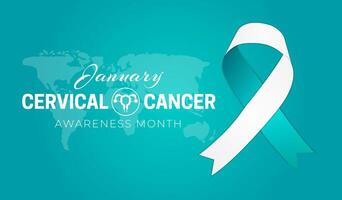 Cervical Cancer Awareness Month Background Illustration vector