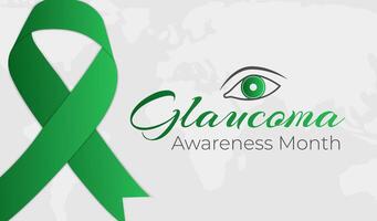 Light Glaucoma Awareness Month Background Illustration vector