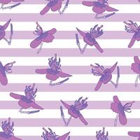 Purple Stripes Pattern for Textile Design vector