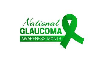 National Glaucoma Awareness Month Isolated Icon on White Background vector