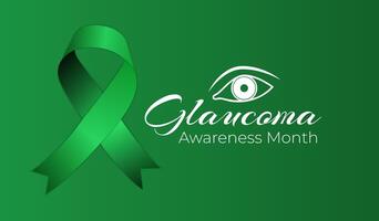 Glaucoma Awareness Month Background Illustration vector