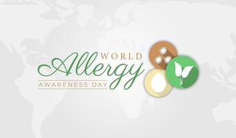 World Allergy Awareness Day Illustration vector