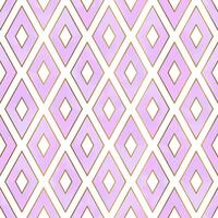 Pink Watercolor Gold Rhombus Geometric Seamless Pattern vector