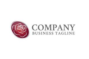 Nice Business Logo with Rose Flower vector