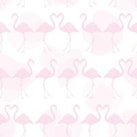 Flamingo Light Pink Pattern Design vector