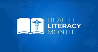 Health Literacy Month Background Illustration vector