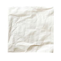 blanc serviette de table pliant png