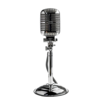 studio microfono argento png