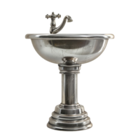 silver bowl sink with faucet png