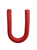 fatto a mano plastilina alfabeto, trasparente sfondo. inglese colorato lettere di modellazione argilla png