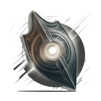 a metallic shield png