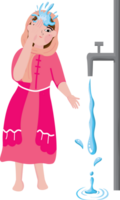 Muslim Ablution or Purification Ritual Guide Step by Step png