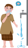 muslim pojke prestera ablution steg png