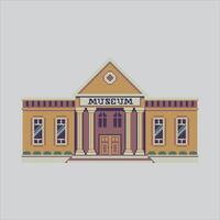 Pixel art illustration Museum. Pixelated Museum. Museum Building pixelated for the pixel art game and icon for website and game. old school retro. vector