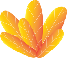 orangefarbenes Herbstblatt png