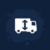 truck height icon, sign vector