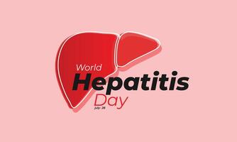 World Hepatitis Day. background, banner, card, poster, template. illustration. vector