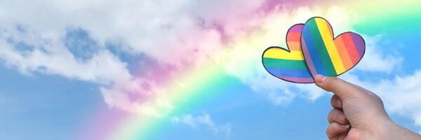 Pride Love Rainbow for Twitter Header template