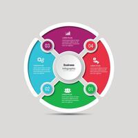infografía, gráficos presentación. negocio concepto, cuadro, pasos, proceso. infografía datos visualización. puesta en marcha modelo. vector