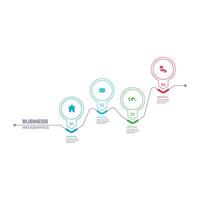 infografía, gráficos presentación. negocio concepto, cuadro, pasos, proceso. infografía datos visualización. puesta en marcha modelo. vector