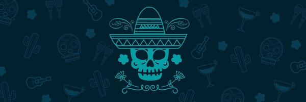 Cinco De Mayo Twitter Header (illustrative) template