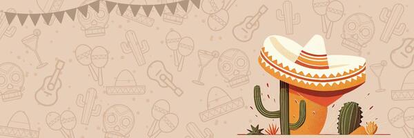 Cinco De Mayo Twitter Header (illustrative) template