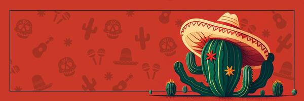 Cinco De Mayo Twitter Header (illustrative) template