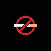 no smoking flat icon logo vector