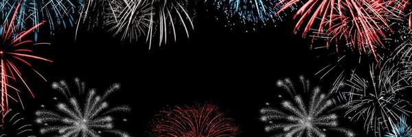 Fireworks X Header for 4th of July template