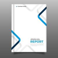 modern annual report cover book business template flyer design vector