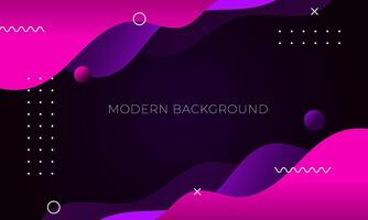 Abstract modern purple liquid gradient geometric background vector