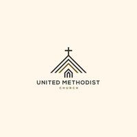 A simple logo design featuring a cross placed within a circle on a white background vector