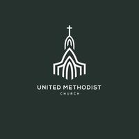 A simple logo design featuring a cross placed within a circle on a green background vector