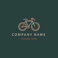 Bike Shop logo template featuring a bicycle icon vector