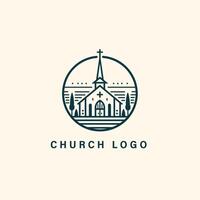 A simple logo design featuring a cross placed within a circle on a white background vector