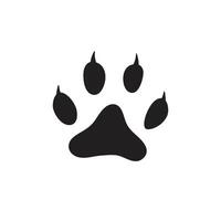 Dog paw print vector