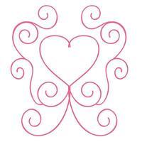 Elegant decoration with hearts for Valentines Day. vector