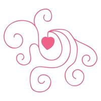 Elegant decoration with hearts for Valentines Day. vector
