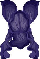 iris flor púrpura. ilustración en blanco antecedentes. vector
