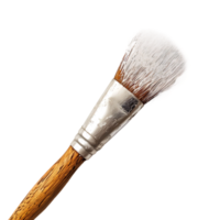 Close-Up View of a Paint Brush with Wooden Handle on transparent Background png