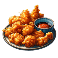 popolare giapponese menù karaage con salsa acquerello clipart png