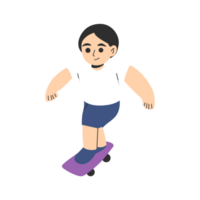 Skates boards player illustration png