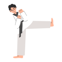 karate jongen speler illustratie png