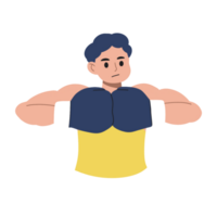 Man boxer player illustration png